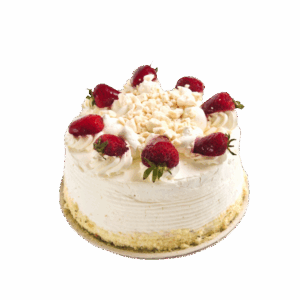 Pastel Clásico de Fresa con Merengue