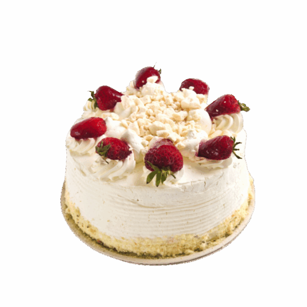 Pastel Clásico de Fresa con Merengue